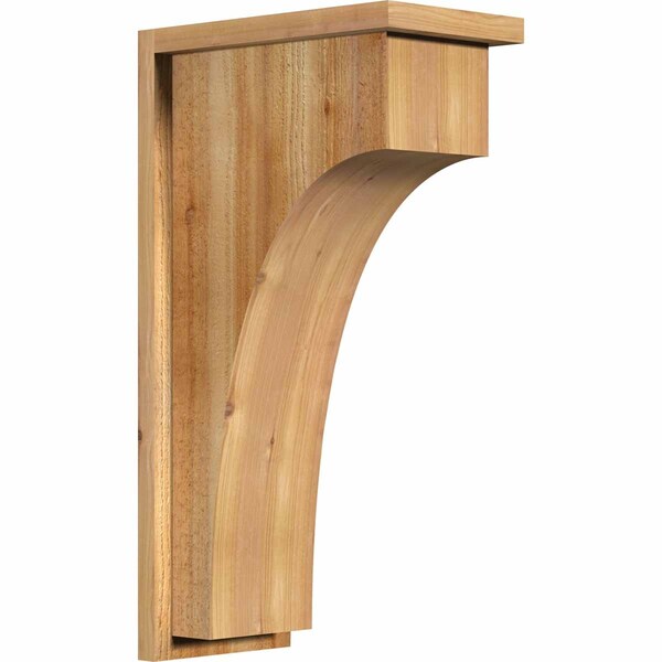 Ekena Millwork Huntington Rough Sawn Corbel w/Backplate, Western Red Cedar, 8"W x 14"D x 26"H COR08X14X26HUN01RWR - main